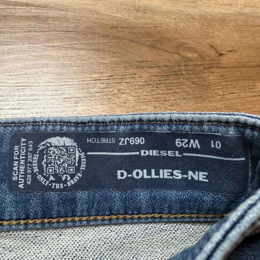 Diesel JoggJeans Womens W29 Blue D-Ollies-NE Slim Stretch Denim Light Wash 069JZ